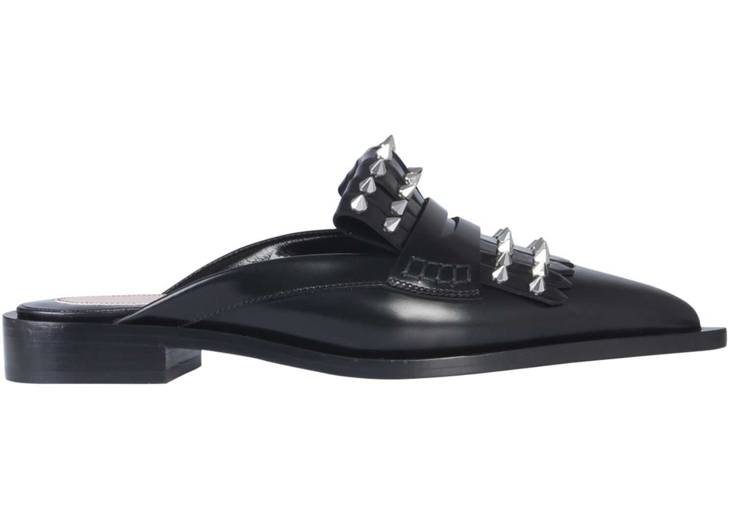 Alexander McQueen Leather Sandals BLACK