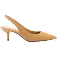 Pantofi cu toc Page Slingbacks In Camel Color Suede Femei