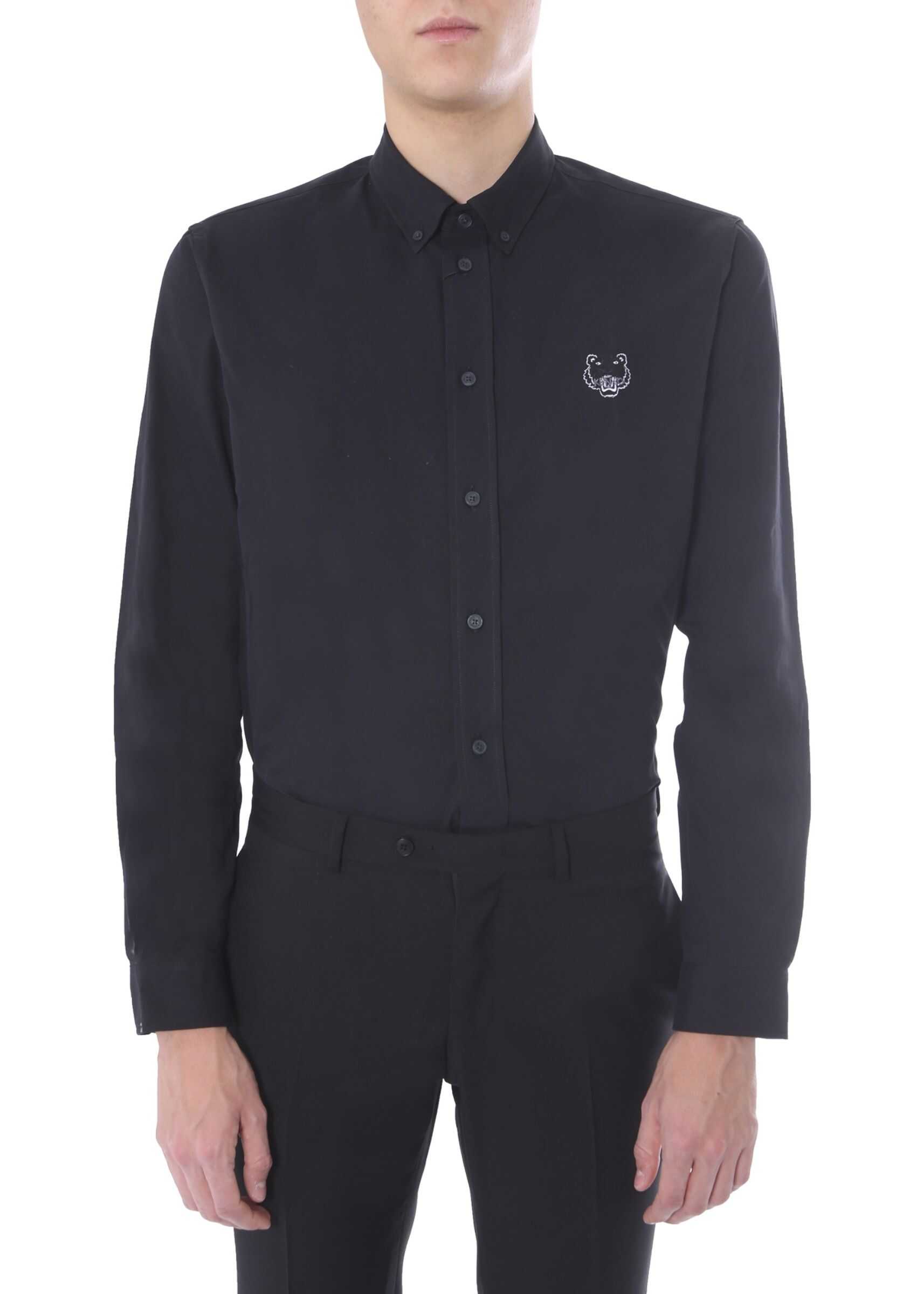 Kenzo Tiger Crest Shirt BLACK