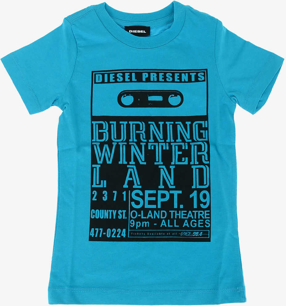 Diesel Kids Printed TICCO SLIM 2 NSF T-shirt LIGHT BLUE