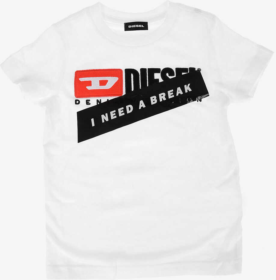 Diesel Kids Embroidered TJUSTDIVISION T-shirt N/A
