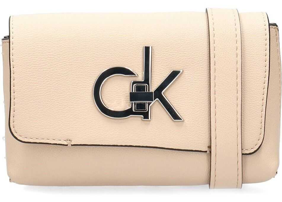 Calvin Klein Re-Lock Belt Bag Beżowy