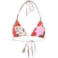 Costume de baie Geranium Print Triangle Bikini Top Femei