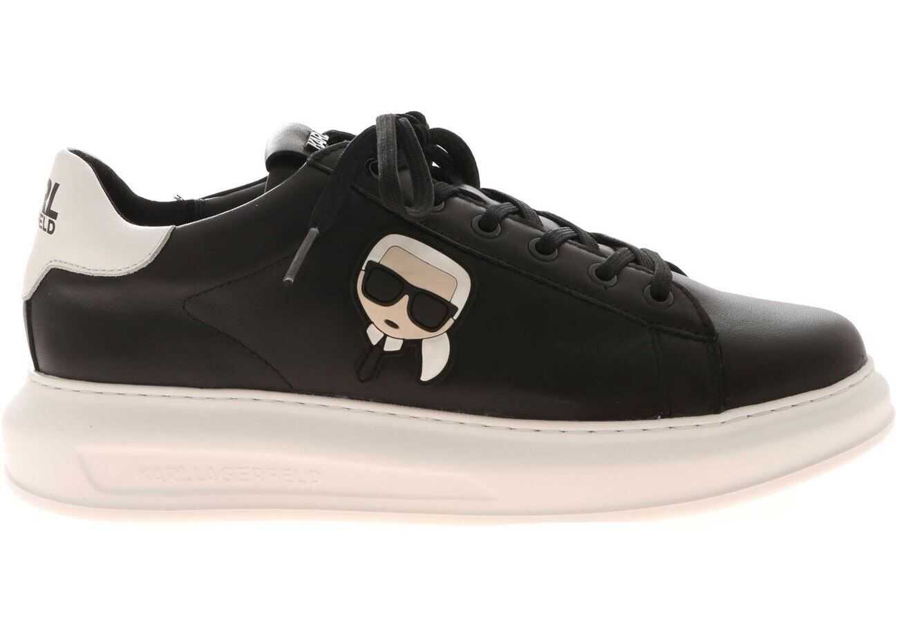 Karl Lagerfeld Kapri Karl Iconic 3D Sneakers In Black Black