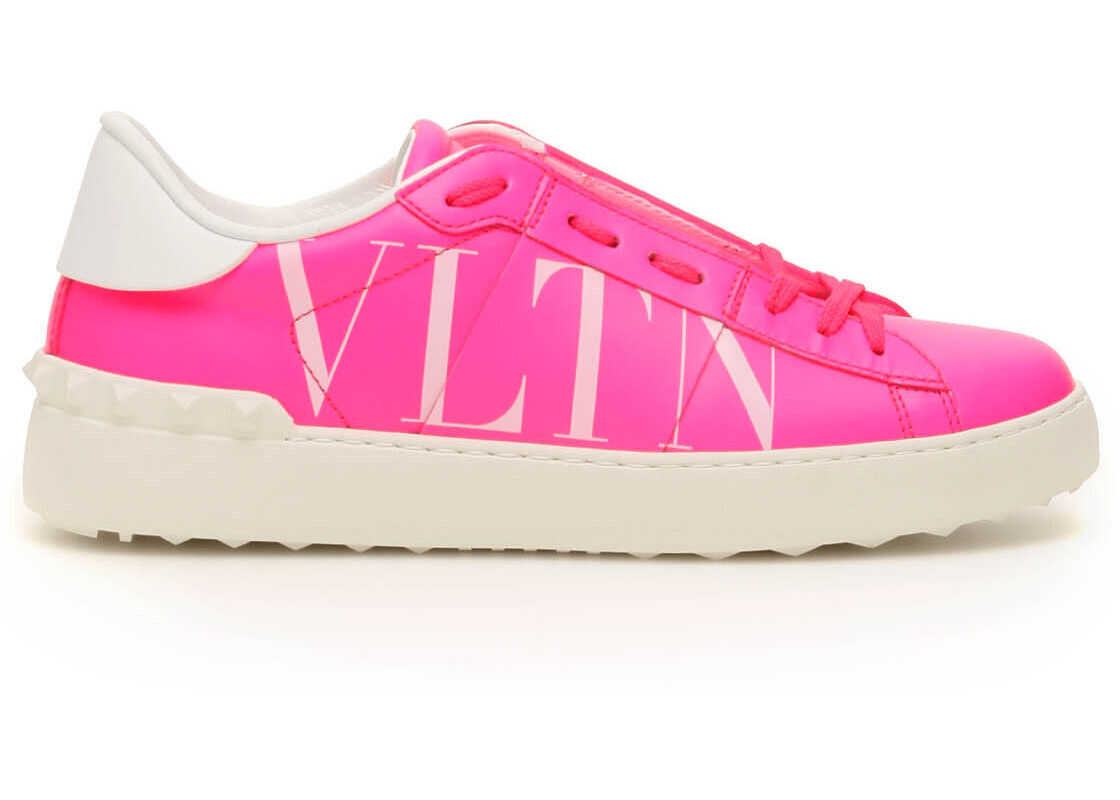 Valentino Garavani Vltn Fluo Open Sneakers ROSA FLUO BIANCO BIANCO BIANCO