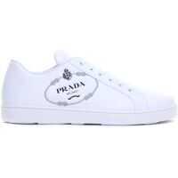 Sneakers Logo Print Sneakers In White Femei