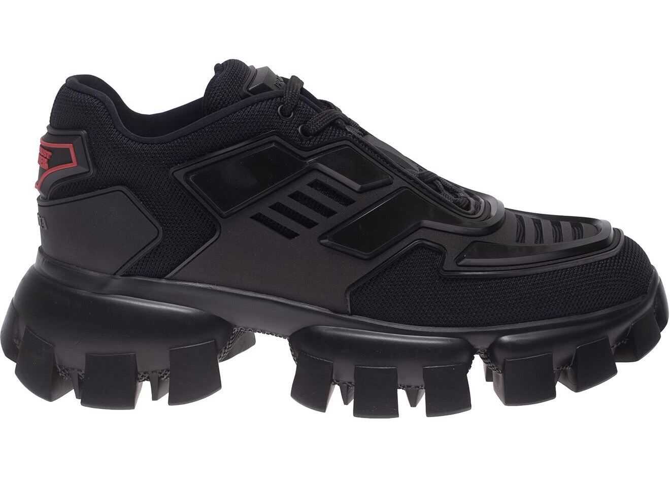 Prada Cloudbust Thunder Sneakers In Black Black