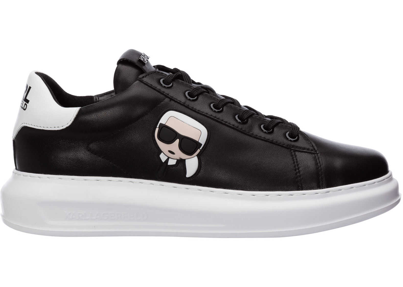 Karl Lagerfeld Shoes Leather Trainers Sneakers K/Ikonik Kapri KLL52530 Black