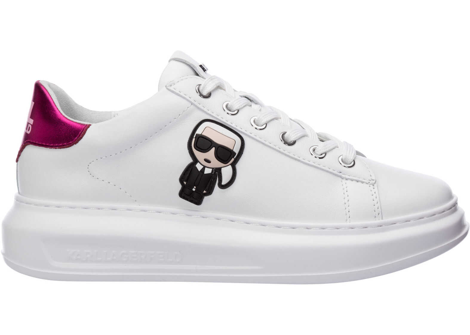 Karl Lagerfeld Shoes Leather Trainers Sneakers K/Ikonik Kapri KLL62530 Pink