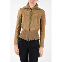 Geci de piele Suede Leather L-LYS-A Jacket Femei