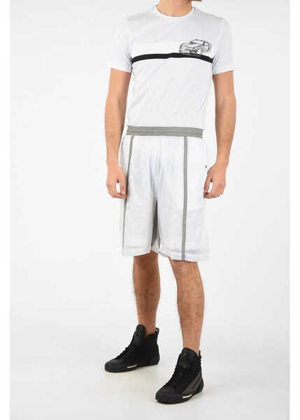 Pantaloni scurti Diesel Black Gold Bermuda Pantastic White Barbati (BM 7639378) 4