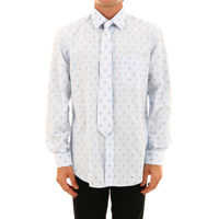 Camasi Burberry Monogram Shirt And Tie
