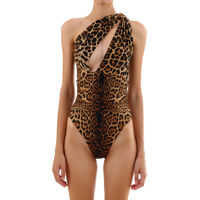 Costume de baie Leopard Print Swimsuit Femei