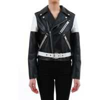 Bomber jacket Padded Biker In Calfskin Femei