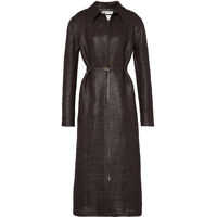 Paltoane Tailored Leather Coat Femei