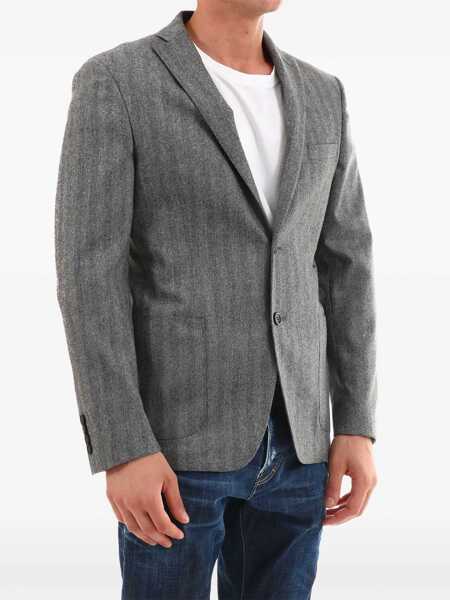 Jachete Tonello Gray Wool Jacket GREY Barbati (BM 7648174) 4