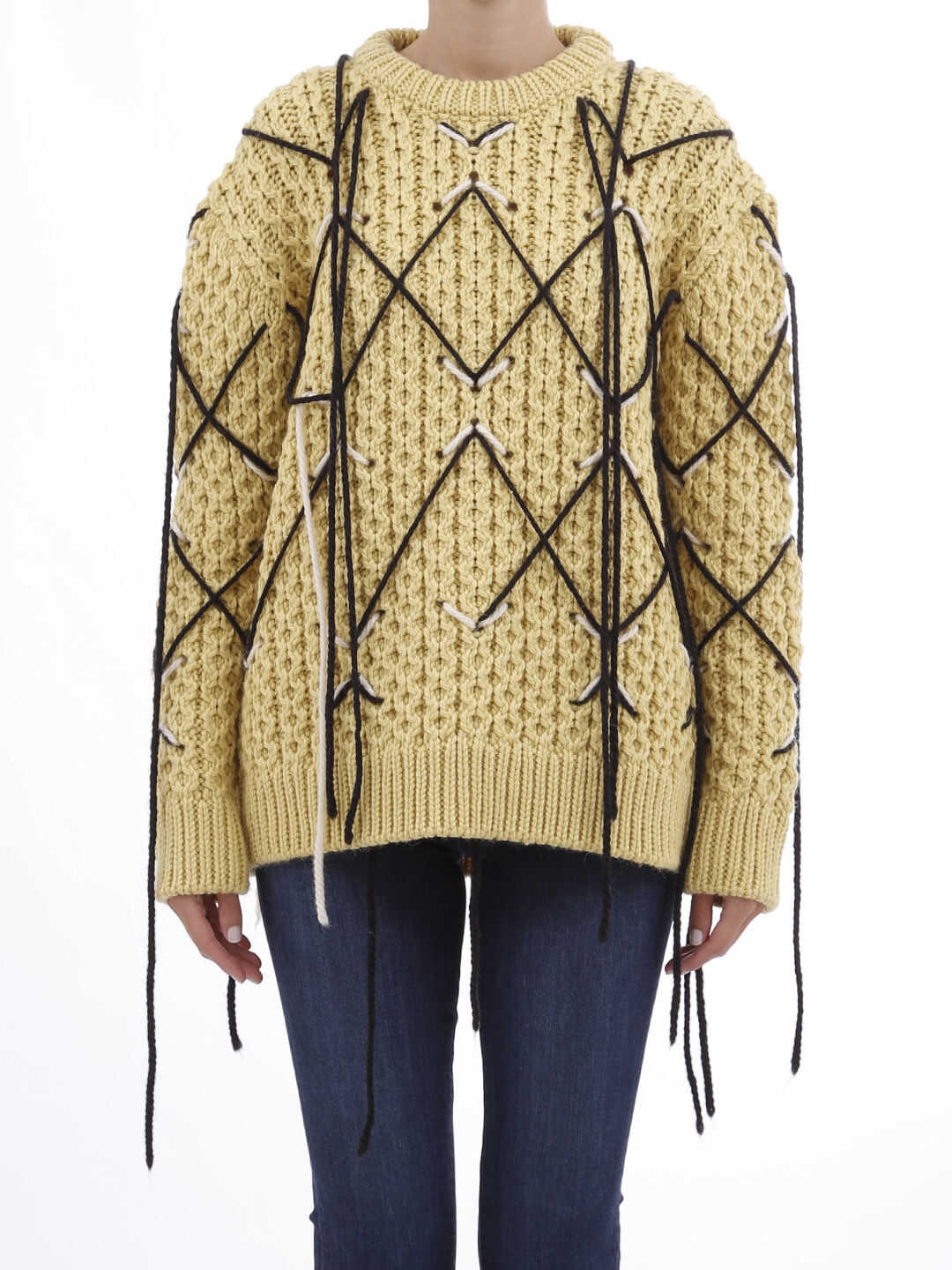 Jumper In Embroidered Honeycomb