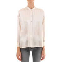 Camasi Pajama Stripe Satin Blouse Femei