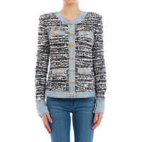 Jachete Tweed And Denim Jacket Femei