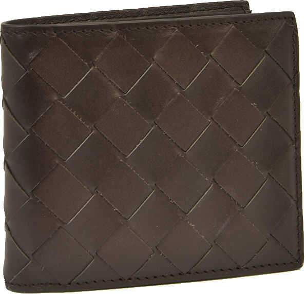 Bottega Veneta Bi-Fold Leather Wallet Brown