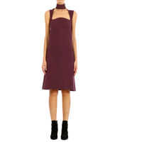 Rochii elegante Burgundy Jersey Dress Femei