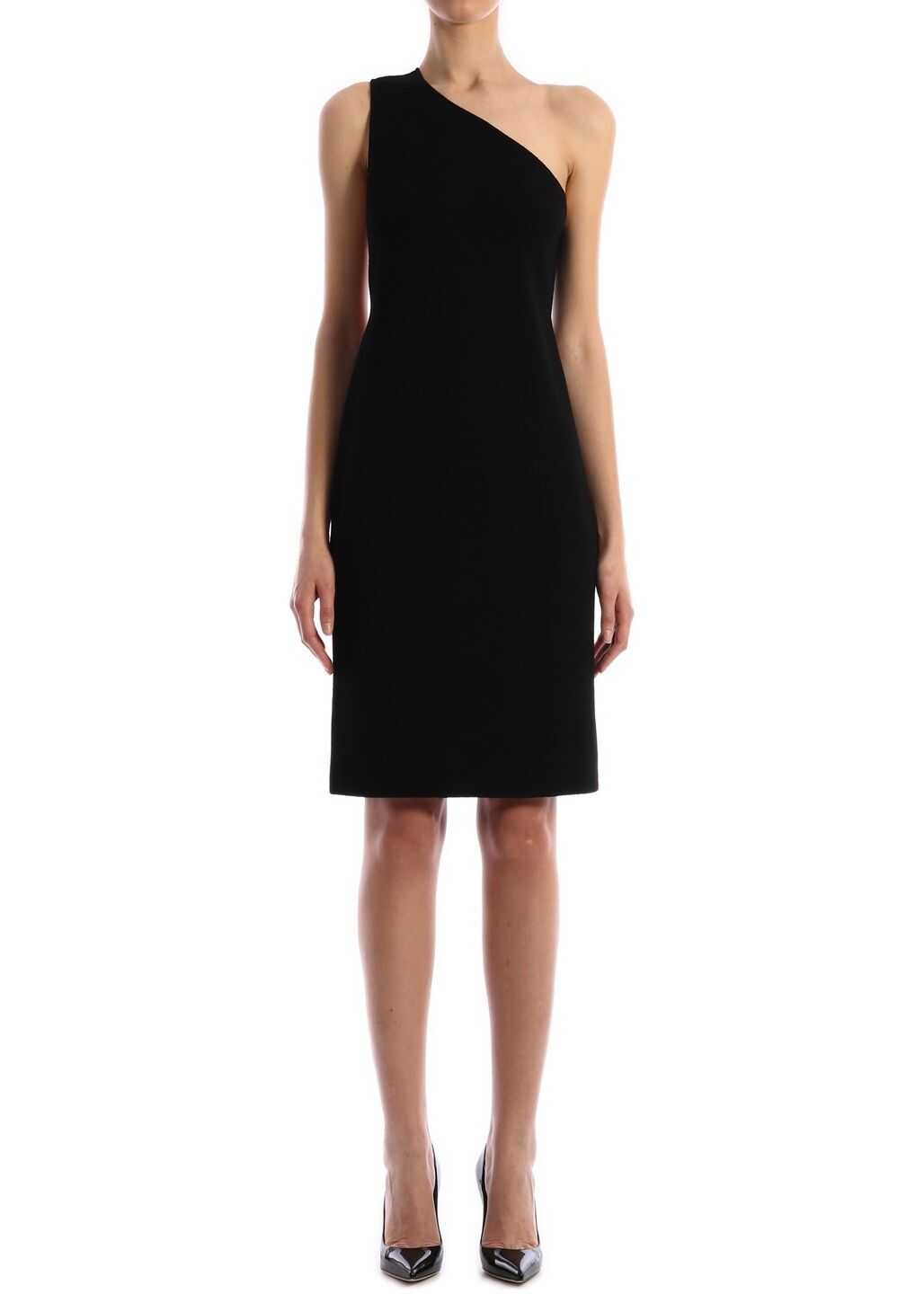 Bottega Veneta One-Shoulder Dress Black