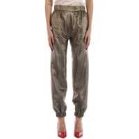 Pantaloni Lamè Silk Trousers Femei
