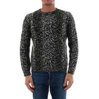 Pulovere casual Sweater Leopard Jaquard Barbati
