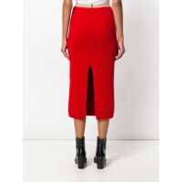 Imbracaminte Calvin Klein 205W39NYC Dama - Fuste Calvin Klein 205W39NYC Rib-Knit Midi Skirt RED Femei (BM 7649644) - B-mall.ro