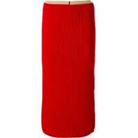 Fuste Rib-Knit Midi Skirt Femei