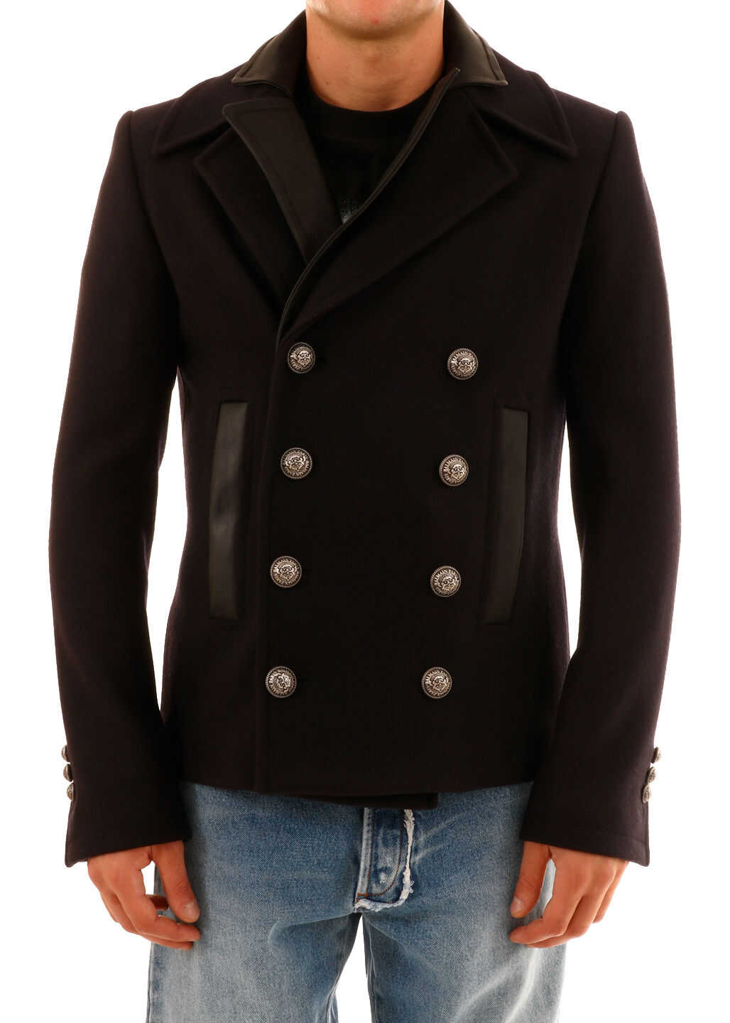 Balmain Wool Jacket Blue