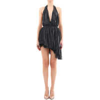 Rochii elegante Mini Dress Laminated Black Femei