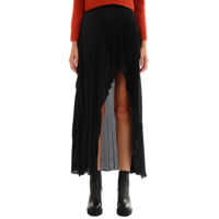 Fuste Pleated Asymmetric Skirt Femei