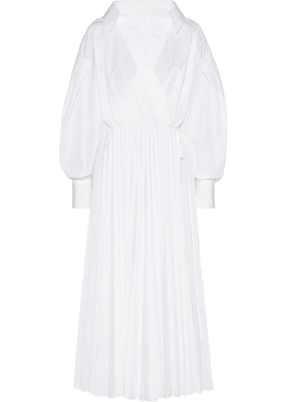 Valentino Garavani Technical Poplin Dress White
