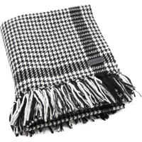 Esarfe Wool Stole Houndstooth Print Barbati