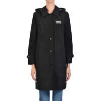 Bomber jacket Taffeta Car Coat Nero Femei