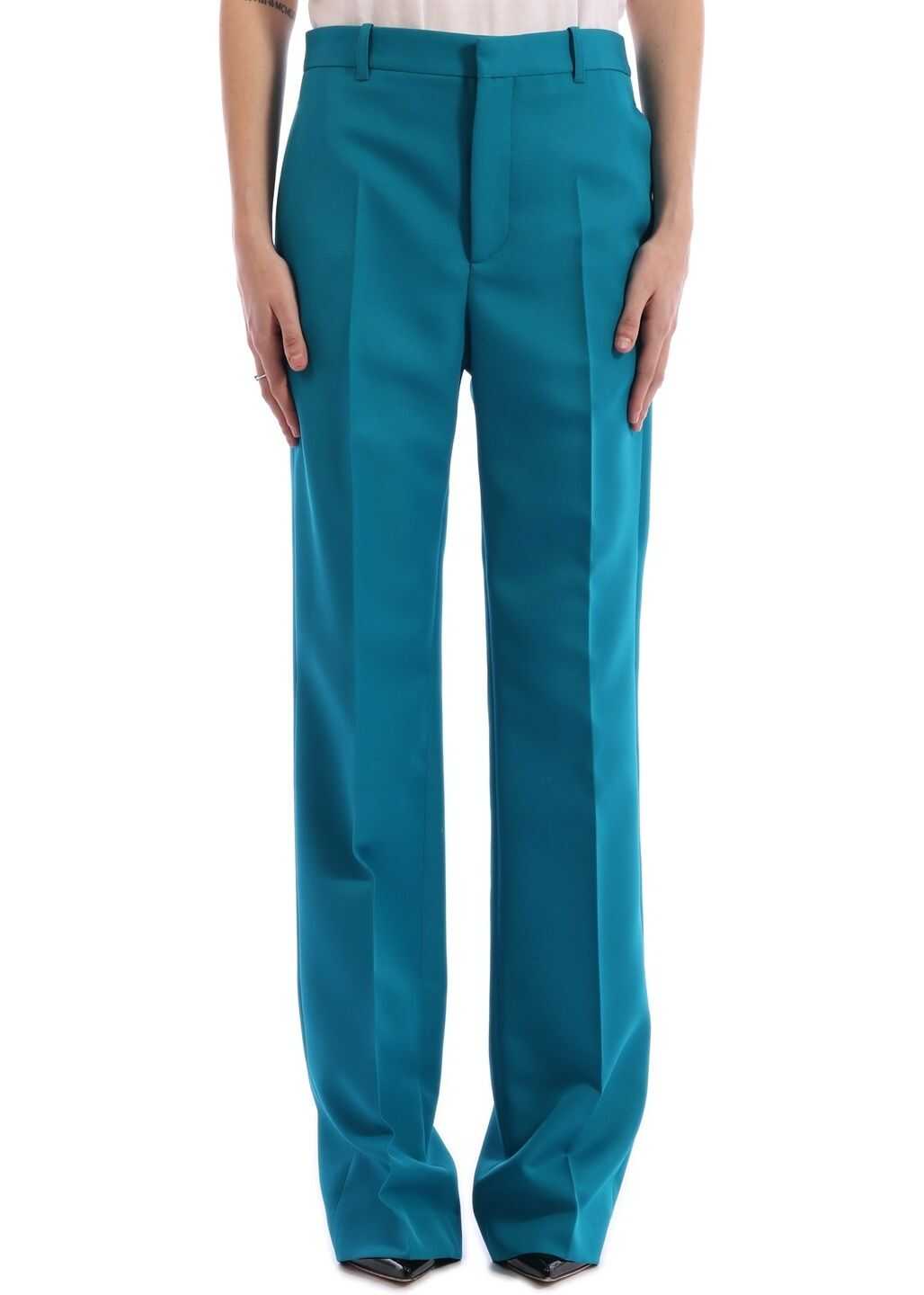 Balenciaga Waisted Trousers Blue