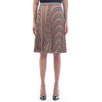 Fuste Burberry Pleated Crepe Skirt