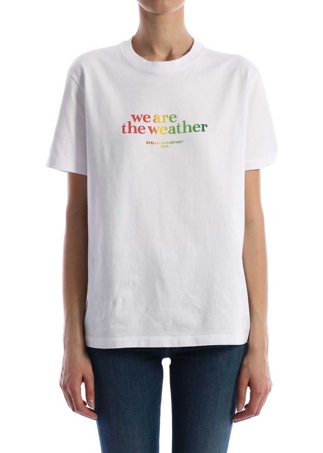 Stella McCartney We Are The Weather T-Shirt 381701 SNW52 White