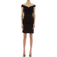 Rochii elegante Draped Silk Dress Femei