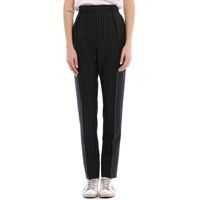 Pantaloni Pleated Lamè Wool Trousers Femei