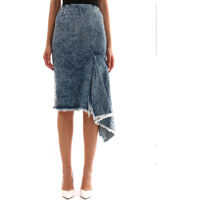 Fuste Denim Skirt With Godet Femei