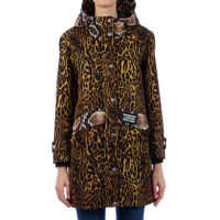 Bomber jacket Parka In Nylon Twill Animalier Femei