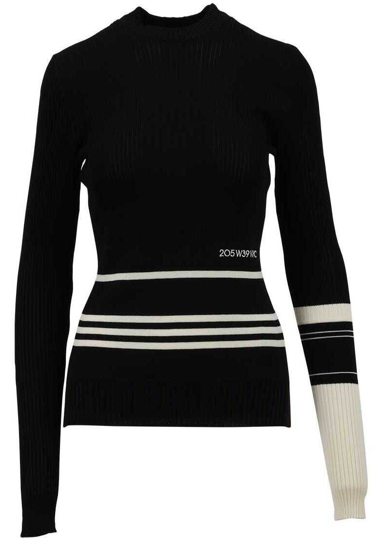 Calvin Klein 205W39NYC Viscose & Wool Sweater 83WKTC81 Black