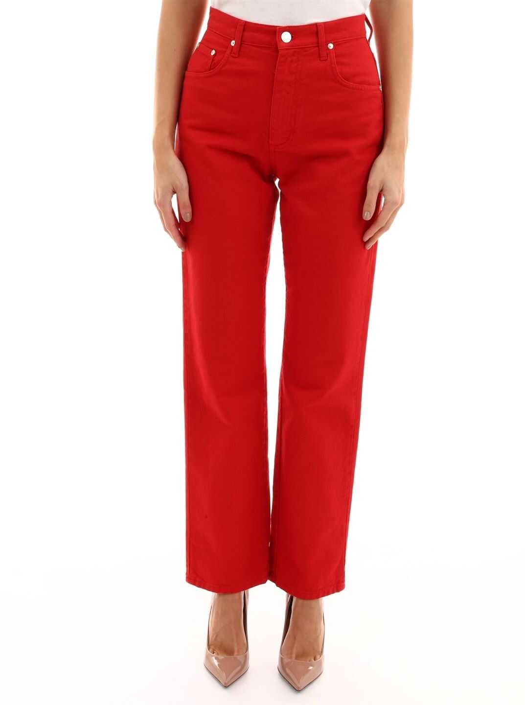 MSGM Trousers MDP150L 184787 Red