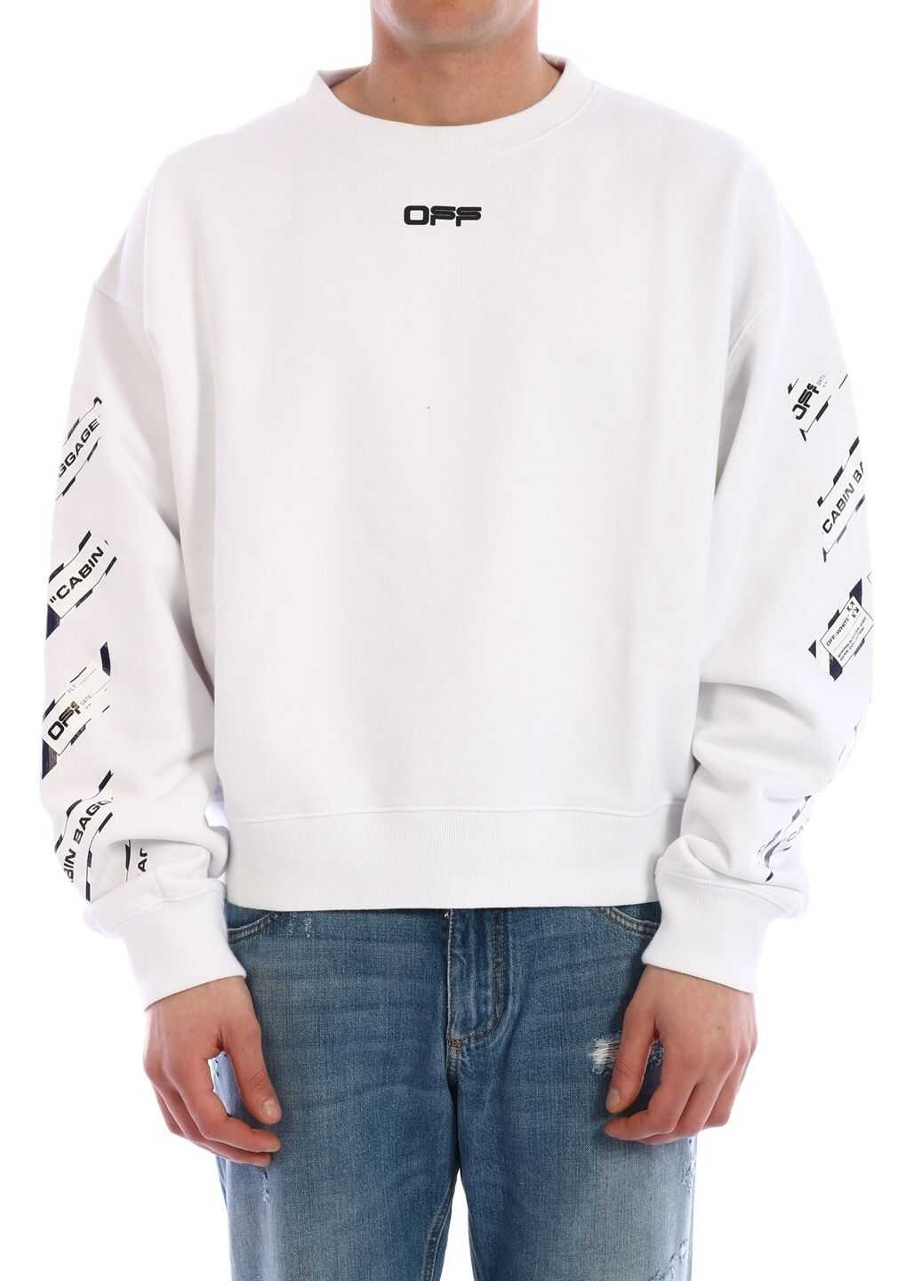 Off-White Airport Tape Sweatshirt White