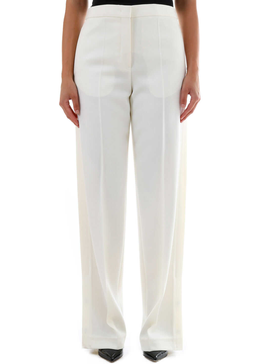 Jil Sander Cream Pants JSPP302104 WP200900 White