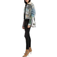 Bomber jacket Embroidered Denim Jacket Femei
