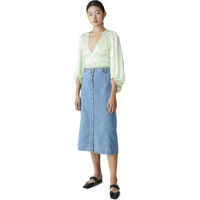 Fuste Washed Denim Skirt Femei