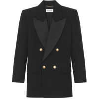 Sacouri Structured Shoulders Double-Breasted Blazer Femei